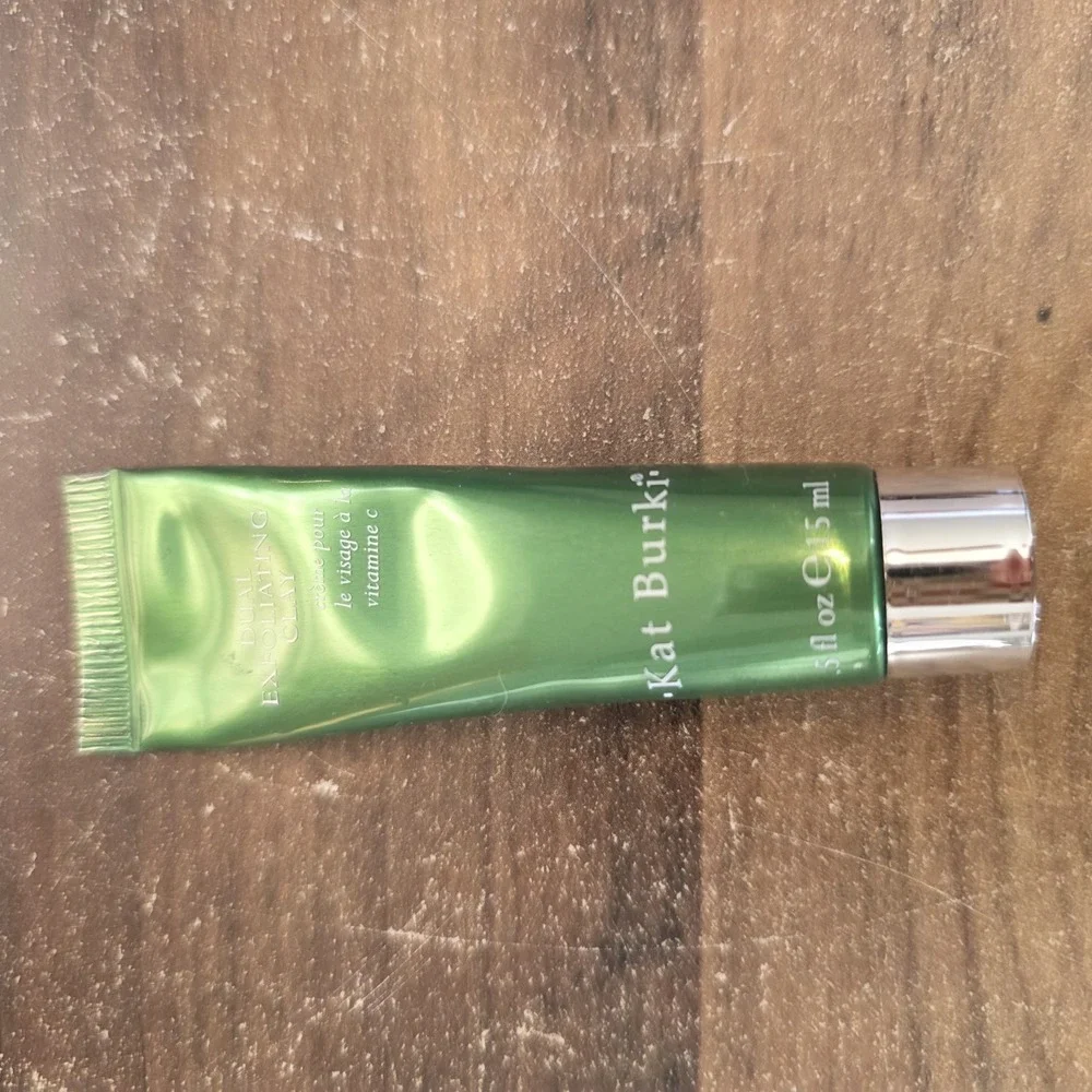 Kat Burki Dual Exfoliating Clay 0.5 oz Sample Size Face Wash Skincare New Sealed